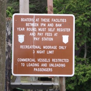 Rules for Prevost Harbor Moorage