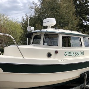 Garmin Fantom 18x on SeaView 5 in mount w 4 degree wedge
