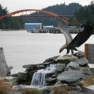 Media 'View of Rainbow Bridge at La Conner on the Swinnomish Channel' in album 'We spotted ORCA whales off of San Juan Island (Picture was taken from over 300 yards away)'