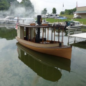 The owner of a steam boat needed to go to the bank in a town about 10 miles away.  So, he spent 20 minutes to fired up the boiler, another 20 to launch it (lots of talk with on-lookers). A half hour on the canal.  Ten minutes in the bank, 20 minutes getting ice cream cones, and then back to the marina.  He knows how to set priorities.