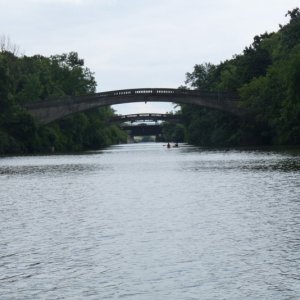 Lots of bridges mean a large town.  In this case Rochester, NY.  We love the design of some of the bridges over the canal, especially the older ones done near turn of the (last) century.