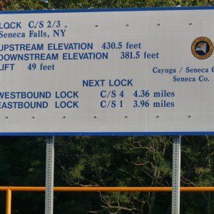 The locks had friendly attendents and lots of signs.  No getting lost.