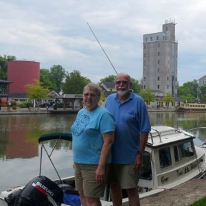 Fairport, NY is quite a tourist town with a lift bridge, a street fair when we were there, and lots of little shops and food places.  We spent the night with free power.