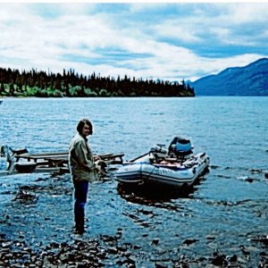 (Hunkydory) Launching to explore Atlin Lake