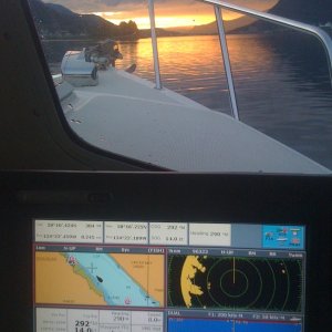 Spectacular Juneau sunset from Gastineau Channel
