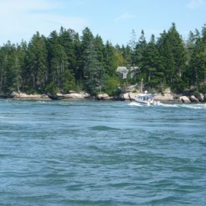 Almas Only starting into the rapids going into The Basin