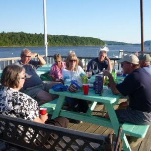 Winterport Sundowner session on the Penobscot River about ten miles south of Banger Maine.