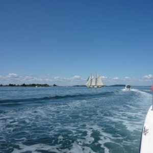 Dun out front taking another picture of a Windjammer