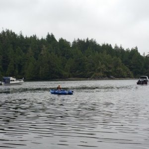 Media 'Aven did much of the shore to boat shuttles and is fast becoming a great little rower' in album '2017 Hyundai Sante Fe long wheel base model.  This one has updated rear suspension and transmission and tows significantly better than the last version we had.  Updated tow rig is working really well'