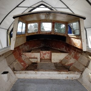 Interior gutted