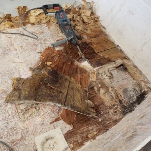 The worst spot of the bottom core