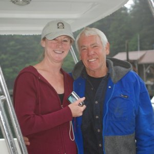 Media 'Owners of Tootsie Too and Tootsie Cat' in album 'Hunky Dory and Tootsie Cat in Hoonah. This photo highjacked from Jay.'