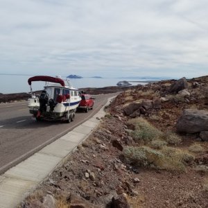 First sight of Bahia San Luis Gonzaga on highway 5.