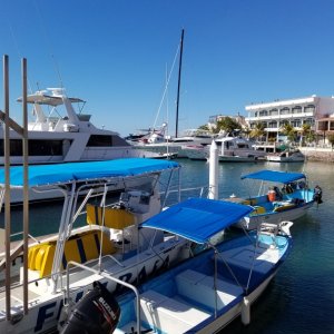 The most common style of boat in Mexico the pangas are the fast, seaworthy workhorses of the sea.
