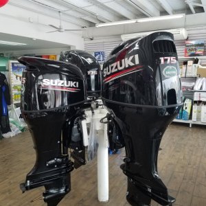 A C-brat asked about Suzuki dealers in Mexico. There may be more than Yamaha down here, this is an authorized Suzuki dealer a block and a half from our marina. Unfortunately they are not familiar with our C-10 smart guage programming, I think they only sell the simple Suzuki gauge set here. Suzuki\'s are everywhere on the water down here, at home our closest authorized dealer is a couple hours drive away.