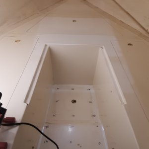 hatches cut, the foam underneath had adhered and they weren't easy to get out
