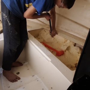 Logan helping out