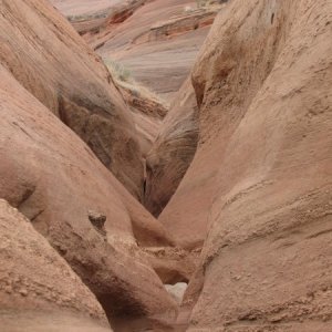 Once the tumble weeds were removed, this turned out to be a great slot hike/climb.