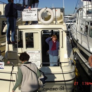Patty (DAYDREAM) on  a Camano - Lake Union Boat Show