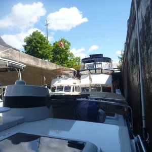 all loaded in the tub at the Peterborough lift lock