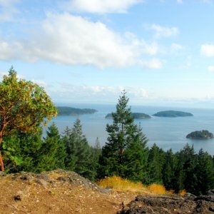 View from the top of Keats Island