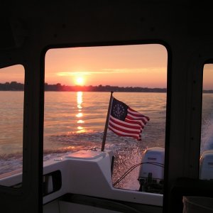 Sunset - North of Port Huron, Michigan on Lake Huron