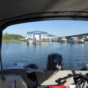 Leaving the marina. Looks like Fred and Robyn are set to go in the morning.