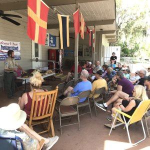 Ranger Jim giving a talk on local Nature and Critters