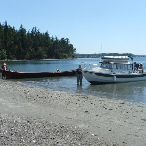 Media '(c-dancer) Support boat to Native Dugout Canoe during Canoe Journey 2005' in album '(c-dancer) First visit to factory, thanks for the pics John & Amy Frazee'