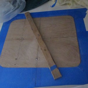 5 Template cut down, preparing to cut fwd opening