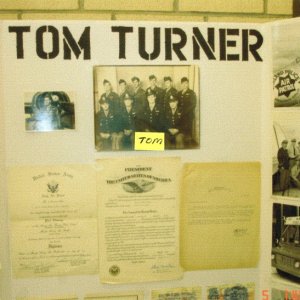 Media '(R-Matey) Part of the  WWII display at the memorial service for TOM TURNER on August 5, 2005 in Auburn, CA.' in album 'Veterans Day, 2005'