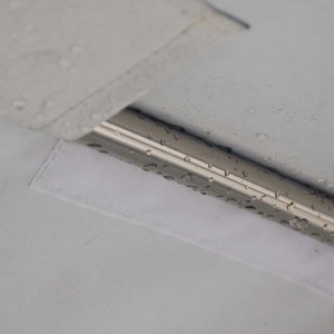 Velcro hook loops for top flap