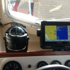 Made a wood mount for the console and mounted my new Garmin 74cv. Also added aNMEA 2000 buss and added my ETec to the buss so I can monitor all the engine vitals and fuel flow on the Garmin. Pretty darn sweet.