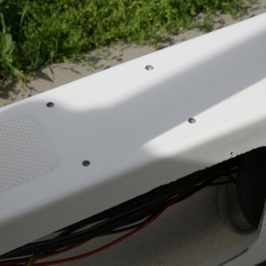 Counter sink holes for downrigger