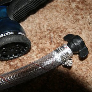 Pressure side pump fitting comes with the pump.