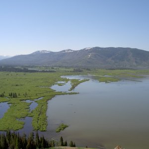 Entrance of Yellowstone River to Yellowstone Lake