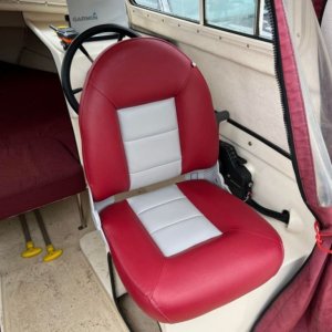 new seat, clears controls and much more comfortable