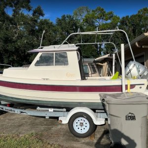 Test fit on boat. Basically will be a permanent bimini with no side obstructions.