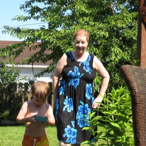 Carolyn and grandson Ryder