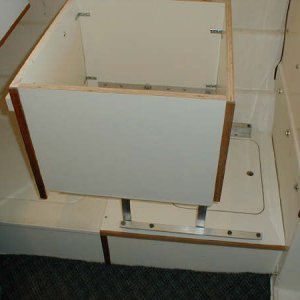 Seat Box pivoting from forward to aft