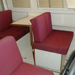 Forward facing moveable seat
