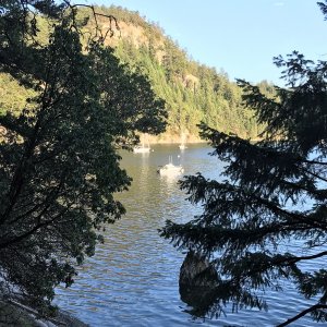 On the mooring ball in Bedwell Harbor