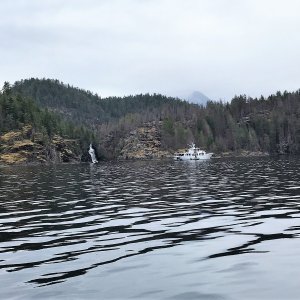 Cassel Lake Falls in Teakerne Arm