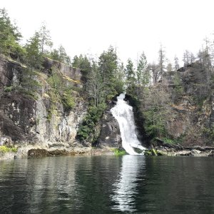 Cassel Lake Falls in the Teakerne Arm
