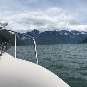 View of Toba Inlet from the Captains chair