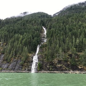 Another one of the many water falls in Toba Inlet