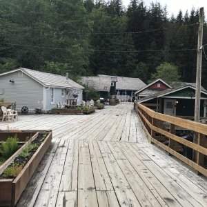 Board walk in Telegraph Cove