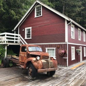 Telegraph Cove.  Old truck