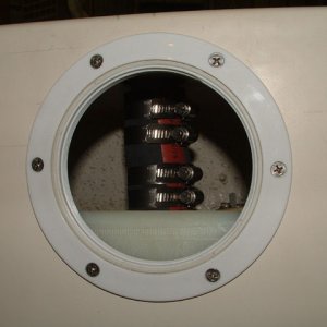 A view from the newly installed access plate