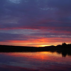 sunset near Kake